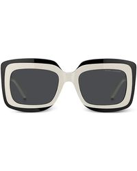 Marc Jacobs - Rectangle-Frame Logo Sunglasses - Lyst