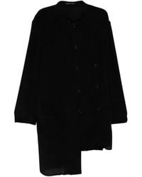 Yohji Yamamoto - Stand Collar Asymmetric Jacket - Lyst