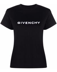 Givenchy - T-shirt in cotone con logo - Lyst