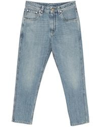 Brunello Cucinelli - Vaqueros Con Parche Del Logo - Lyst