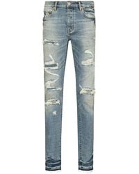 Purple Brand - P001 Vintage Distressed Skinny Jeans - Men's - Cotton/leather/lycra - Lyst