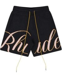 Rhude - Knit Script Swim Shorts - Lyst