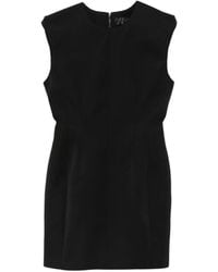 Mugler - Padded-Shoulder Sleeveless Mini Dress - Lyst