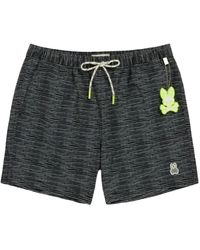 Psycho Bunny - Short De Bain Lukas À Motif Graphique - Lyst