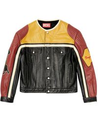 DIESEL - L-Coug-20Th Leather Jacket - Lyst