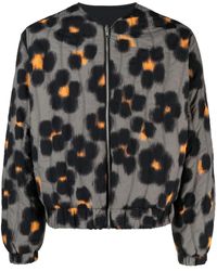 KENZO - Hana Leopard Reversible Bomber Jacket - Lyst