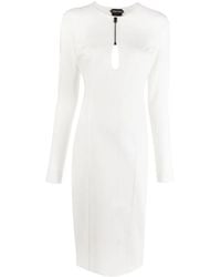 Tom Ford - Midi-Jurk Met Detail - Lyst