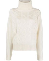 Woolrich - Turtleneck Cable-Knit Jumper - Lyst