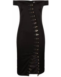 Murmur - Off-Shoulder Hook Fastening Midi Dress - Lyst