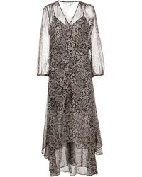 Veronica Beard - Kleid mit Paisley-Print - Lyst