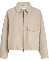Brunello Cucinelli - Corduroy-Effect Jacket - Lyst