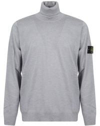 Stone Island - 5100025 Light Pure Rws Wool Jumper - Lyst