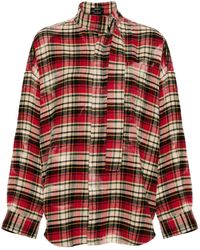 R13 - Plaid-check Flannel Shirt - Lyst