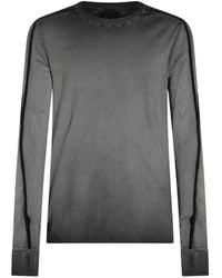 Thom Krom - T-Shirt À Bandes Contrastantes Et Manches Longues - Lyst