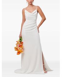 BWLDR - Araminta Cowl-Neck Gathered Maxi Dress - Lyst