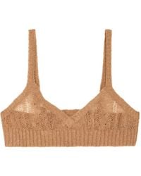 Alanui - Desert Drift Cable-Knit Top - Lyst