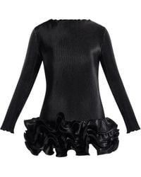 L'idée - Park Avenue Ruffled Mini Dress - Lyst