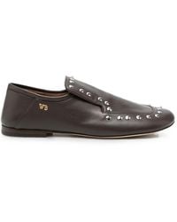 Wales Bonner - Stud-Embellished Leather Loafers - Lyst