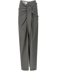 GIUSEPPE DI MORABITO - Draped Asymmetric Trousers - Lyst