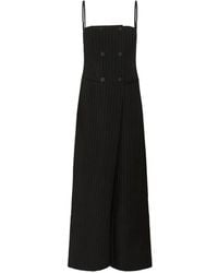 Gestuz - Gzjoelle Pinstripe Double-Breasted Jumpsuit - Lyst