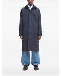 A.P.C. - Langer Mantel mit Cordkragen - Lyst
