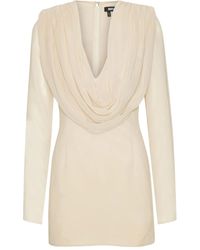 ROTATE BIRGER CHRISTENSEN - Minikleid Mit Drapiertem Ausschnitt - Lyst