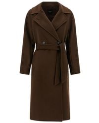 Weekend by Maxmara - Resina Belted Double-breasted Coat - Lyst
