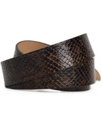 Isabel Marant - Snakeskin-Effect Belt - Lyst