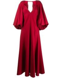 khaite red dress