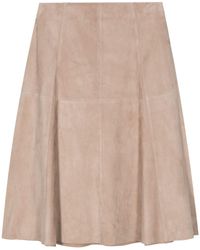 Arma - A-line Suede Skirt - Lyst