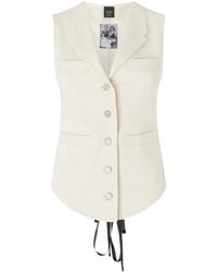Pinko - Tailored Cotton Vest - Lyst
