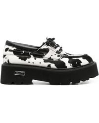 Cult - Cow-Print Platform Loafers - Lyst