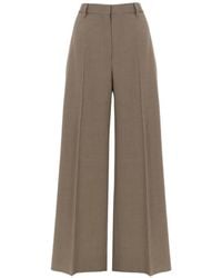 Filippa K - Harlow Pressed-Crease Wide-Leg Trousers - Lyst