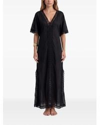 Charo Ruiz - Saena Lace-Trim Maxi Tunic Dress - Lyst