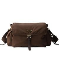 Prada - Large Explore Re-Nylon Shoulder Bag With Flap - Lyst