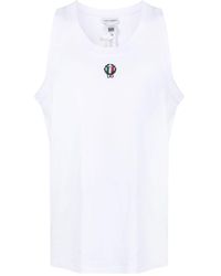 Dolce & Gabbana - Trägershirt mit Logo-Stickerei - Lyst