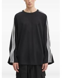 Y-3 - Long-Sleeve T-Shirt With Three Stripes - Lyst