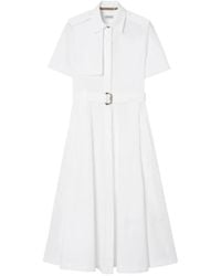 Burberry - Cotton Poplin Shirt Dress - Lyst