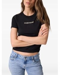 Guess - Slim Logo-Print T-Shirt - Lyst