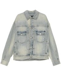 Juun.J - Distressed-Effect Denim Jacket - Lyst