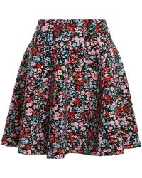 Essentiel Antwerp - Floral-Jacquard Flared Mini Skirt - Lyst