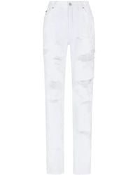 Dolce & Gabbana - ジーンズ ボーイフレンドフィット デニム ダメージエフェクト - Lyst
