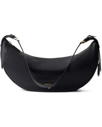 Prada - Demi-Lune Leather Shoulder Bag - Lyst