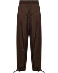 Blanca Vita - Elasticated-Waisted Drawstring-Hem Trousers - Lyst