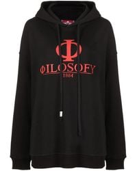 Philosophy Di Lorenzo Serafini - Logo-Print Drawstring Hoodie - Lyst
