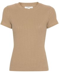 Vince - Short-sleeve Ribbed T-shirt - Lyst