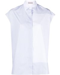 Mrz - Striped Sleeveless Cotton Shirt - Lyst