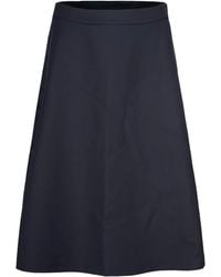 K-Way - Zip-Detailing Midi Skirt - Lyst