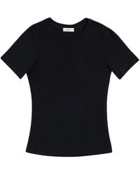 A.L.C. - Paloma Ribbed Cotton T-Shirt - Lyst