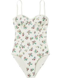 Tory Burch - Printed Underwire Swimsuit - Lyst